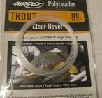 8 ft (2.4 m) polyleader trout  12 ld (5.4 kg) clear hover Airflo